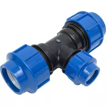 Компрессионный тройник для полиэтиленовых труб LAMMIN Lm34011503250