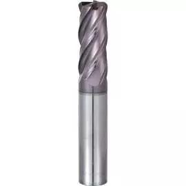 Концевая монолитная твердосплавная радиусная фреза СпецТехИнструмент D8CR0.5L100T4TiAlNHRC55ASTI