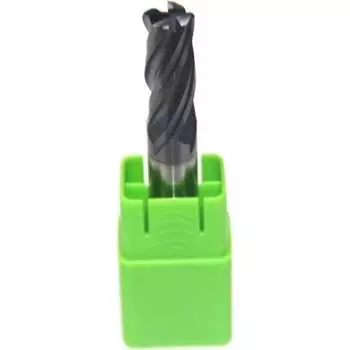 Концевая монолитная твердосплавная радиусная фреза СпецТехИнструмент D6CR1.0L50T4AlTiNHRC60ASTI