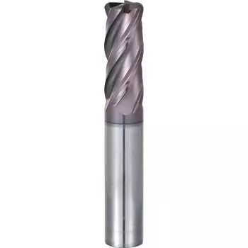 Концевая монолитная твердосплавная радиусная фреза СпецТехИнструмент D10CR0.5L75T4TiAlNHRC55ASTI