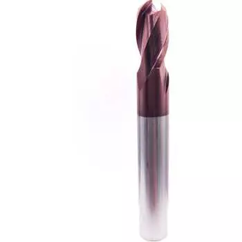 Концевая монолитная твердосплавная сферическая фреза СпецТехИнструмент D5BN2.5L50T2TiAlNHRC55ASTI