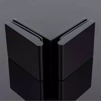 Коннектор стекло-стекло SERVICE PLUS K03-201BLK/brass