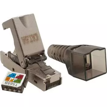 Коннектор SUPRLAN 8P8C STP Cat.6A (RJ-45) безынструментальный 10-0240