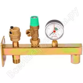 Комплект арматуры для подключения расширительного бака с группой безопасности котла Uni-Fitt