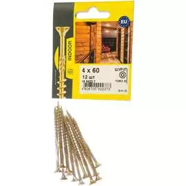 Конструкционный шуруп для дерева ЕВРОПАРТНЕР 4,0х60 (12 шт.) 0023 7