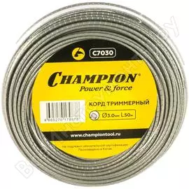 Корд триммерный pro (3.0 мм; 50 м; круг) champion c7030