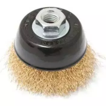 Латунная чашеобразная кордщетка для ушм Rockforce RF-BWC003(29072)