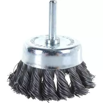 Стальная витая чашеобразная кордщетка для дрели Rockforce RF-BCR125(29066)