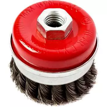 Усиленная витая чашеобразная кордщетка для МШУ REDVERG 6623609