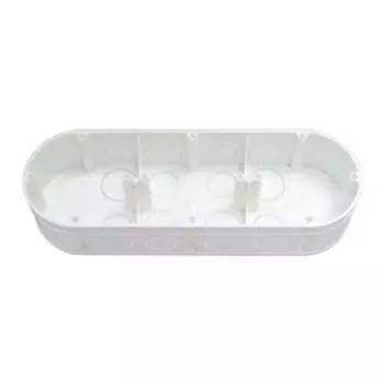 Коробка для трехместной рамочно-узловой сборки для бетона и кирпича BYLECTRICA К-214