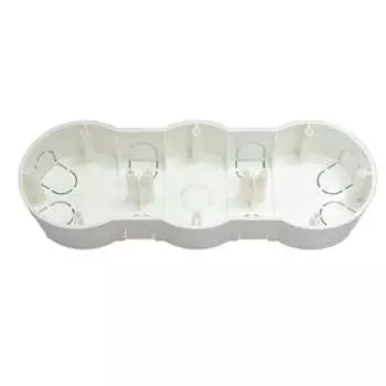 Коробка для трехместной рамочно-узловой сборки для бетона и кирпича BYLECTRICA К-221