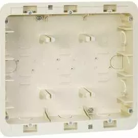 Коробка для внутреннего монтажа 3-рядной рамки с суппортами Simon