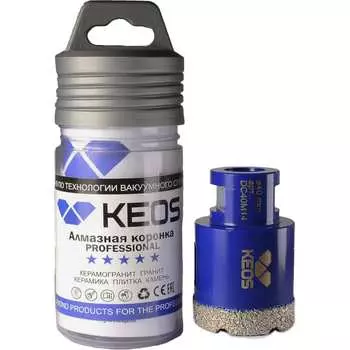 Коронка алмазная по керамограниту KEOS PRO DC40M14