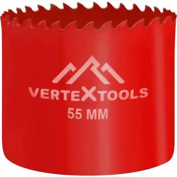 Коронка биметаллическая vertextools 2525-55