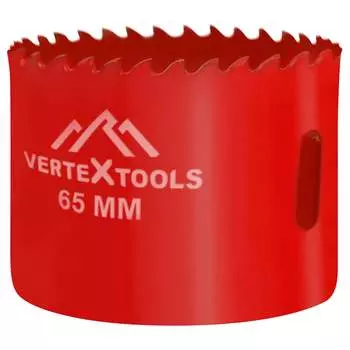 Коронка биметаллическая vertextools 2525-65