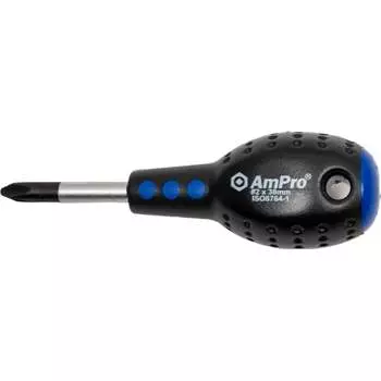 Короткая крестовая отвертка AmPro T32029