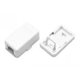 Корпус настенной розетки для установки 1-ой вставки типа Keystone Jack Hyperline