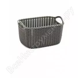Корзина curver knit xs 3л, темно-коричневая 03675-x59-00