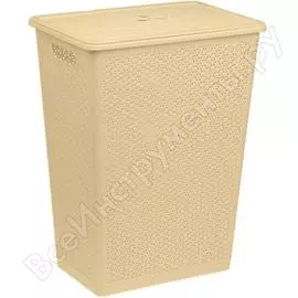 Корзина для белья branq nature 48 л слоновая кость bq4001слк