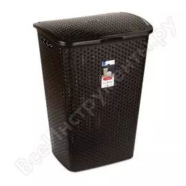 Корзина для белья curver my style 55л темно-коричневая 216581