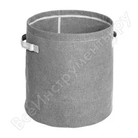 Корзина для белья moroshka irony 31x 31x 45 см, объём 33,2 л, цвет черный xx010-33