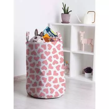 Корзина для игрушек JOYARTY Pink heart toba_422650_M
