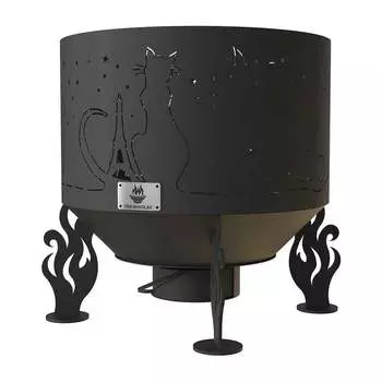 Костровая чаша FIRE-HOUSE Ch1-800коты и звезды