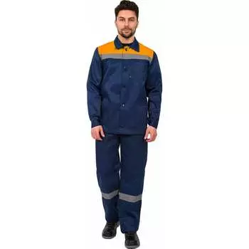 Костюм факел труженик соп 50 мм темно-синий/оранжевый, р. 56-58, 170-176 см 52751000.022