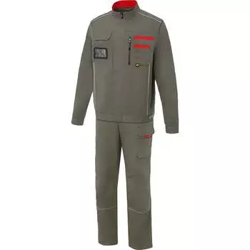 Костюм СОЮЗСПЕЦОДЕЖДА НЭКСТ (NEXT) с отстегивающимися рукавами хаки/красный, 44-46/170-176 2000000241166