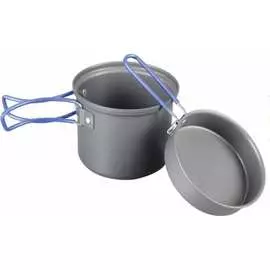 Котел Tramp с крышкой-сковородой из анодированного алюминия, 1 л TRC-039