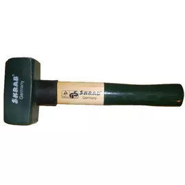 Кованая кувалда skrab 1000г с деревянной ручкой зеленая 20181