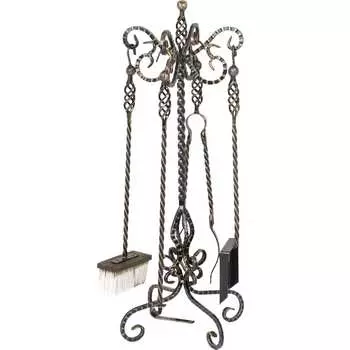 Кованный набор каминный Везувий