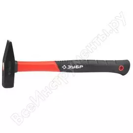 Кованый молоток с фибергласовой рукояткой, 0,5кг зубр "мастер" 20020-05