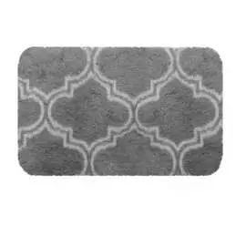 Ковер аквалиния shaggy орнамент серый 50х80 см rd2363