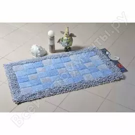 Одинарный коврик для ванной FORA Шахматы 1845-1 100BL