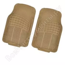 Коврик салона skyway hot-1 2 предмета, полиуретановый, бежевый s01701010