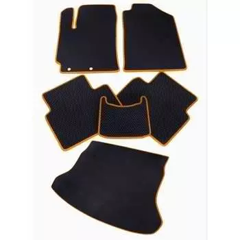 Коврик в салон и багажник для BMW X5 (E70) 2006-2013 Vicecar SB4010R_оран