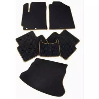 Коврик в салон и багажник для Peugeot 206 1998-2012 Vicecar SB34003R_беж