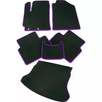 Коврик в салон и багажник для Toyota Land Cruiser Prado 90 1996-2003 5 дв Vicecar SB45017R_фио