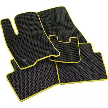Коврики для Mitsubishi Pajero Pinin 1999-2006 5 дверей левый руль Vicecar EV31018-желтый