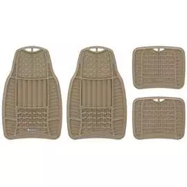 Коврики салона michelin универсальные, 4 шт., с линиями отреза, бежевые 965-tan
