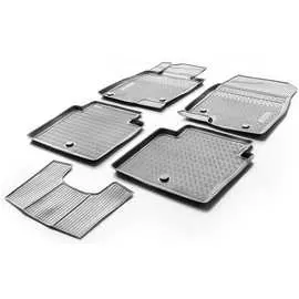 Коврики в салон автомобиля rival для mazda 6 gj седан 2012-2018 2018-н.в., полиуретан, с крепежом, 5 шт., 13802001