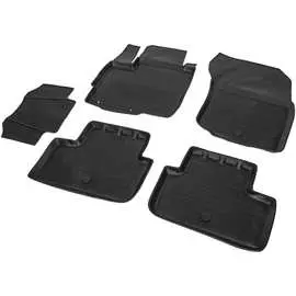 Коврики в салон автомобиля rival для mitsubishi asx i рестайлинг 2012-2019 2020-н.в., полиуретан, без крепежа, 5 шт., 14001002