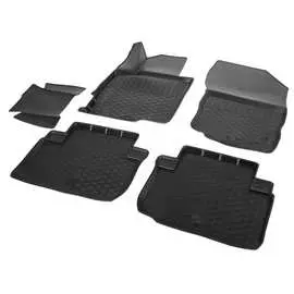 Коврики в салон автомобиля rival для mitsubishi eclipse cross 2017-н.в., полиуретан, без крепежа, 5 шт., 14006001