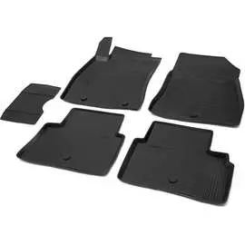 Коврики в салон автомобиля rival для nissan juke i 2010-2019, полиуретан, с крепежом, 5 шт., 14102002