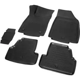 Коврики в салон автомобиля rival для opel mokka 2012-2016, полиуретан, с крепежом, 5 шт., 14206001