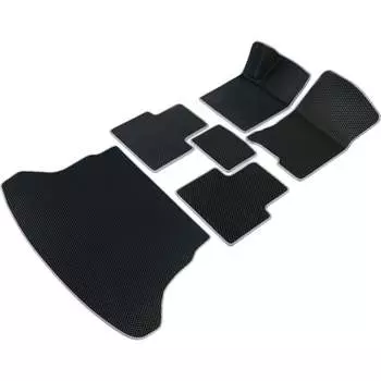 Коврики в салон и багажник для Hyundai Elantra III (XD) 2000-2006 (седан) (Хендай Элантра 3 ХД) Vicecar SBDL18006R-светлосерый