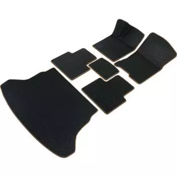 Коврики в салон и багажник для Hyundai Elantra III (XD) 2000-2006 (седан) (Хендай Элантра 3 ХД) Vicecar SBDL18006R-коричневый