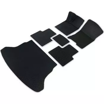 Коврики в салон и багажник для Lexus NX 2014-2021 (Лексус НХ) Vicecar SBDL26023R-белый