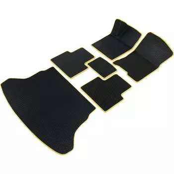 Коврики в салон и багажник для Lifan X60 I 2012-2018 (Лифан Х60) Vicecar SBDL27003R-желтый